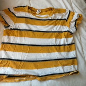 yellow striped tee
